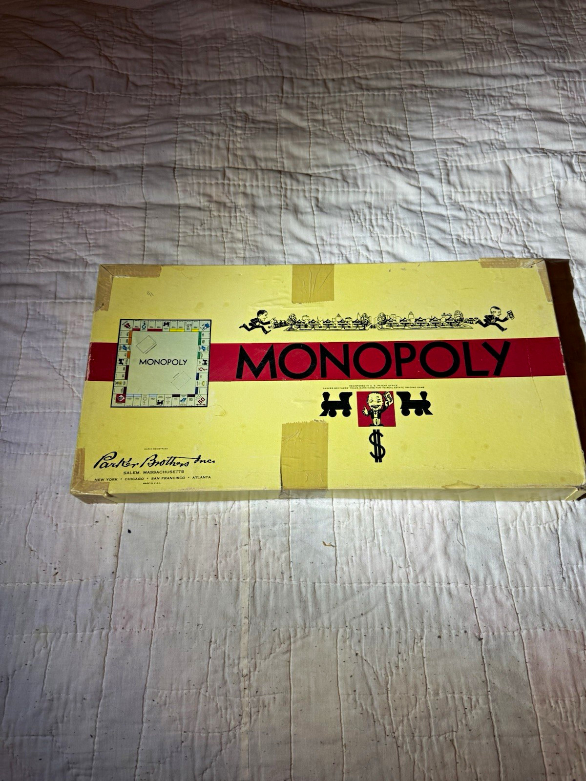 Vintage Parker Brothers Monopoly Board Game Complete Set 1946