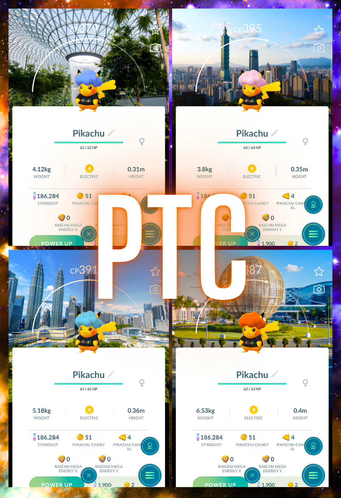 Pokémon x4 Pikachu BG Stamp Rally PokéXciting | mini PTC | Go Pokémon x4 Pikachu BG Stamp Rally PokéXciting | mini PTC | Go