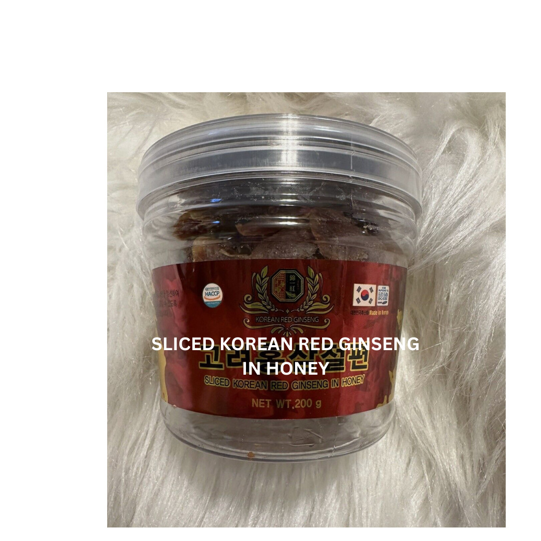 1 Jar Korean Sliced Red Ginseng In Honey Hồng Sâm Tẩm Mật Ong 200G