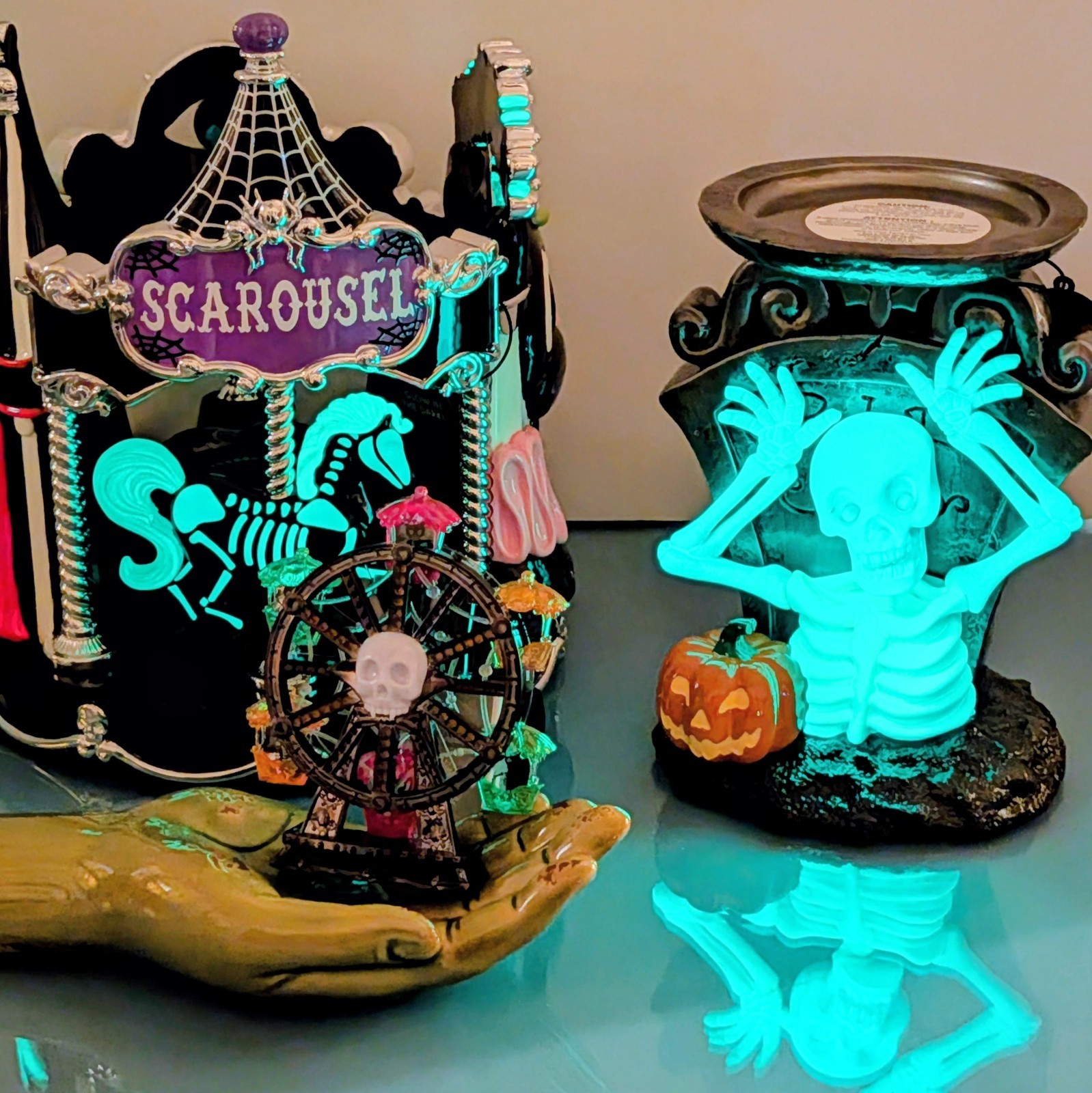 3 pc Halloween 2026 Circus Luminary Ferris Wheel Boo Pedestal Bath & Body Works