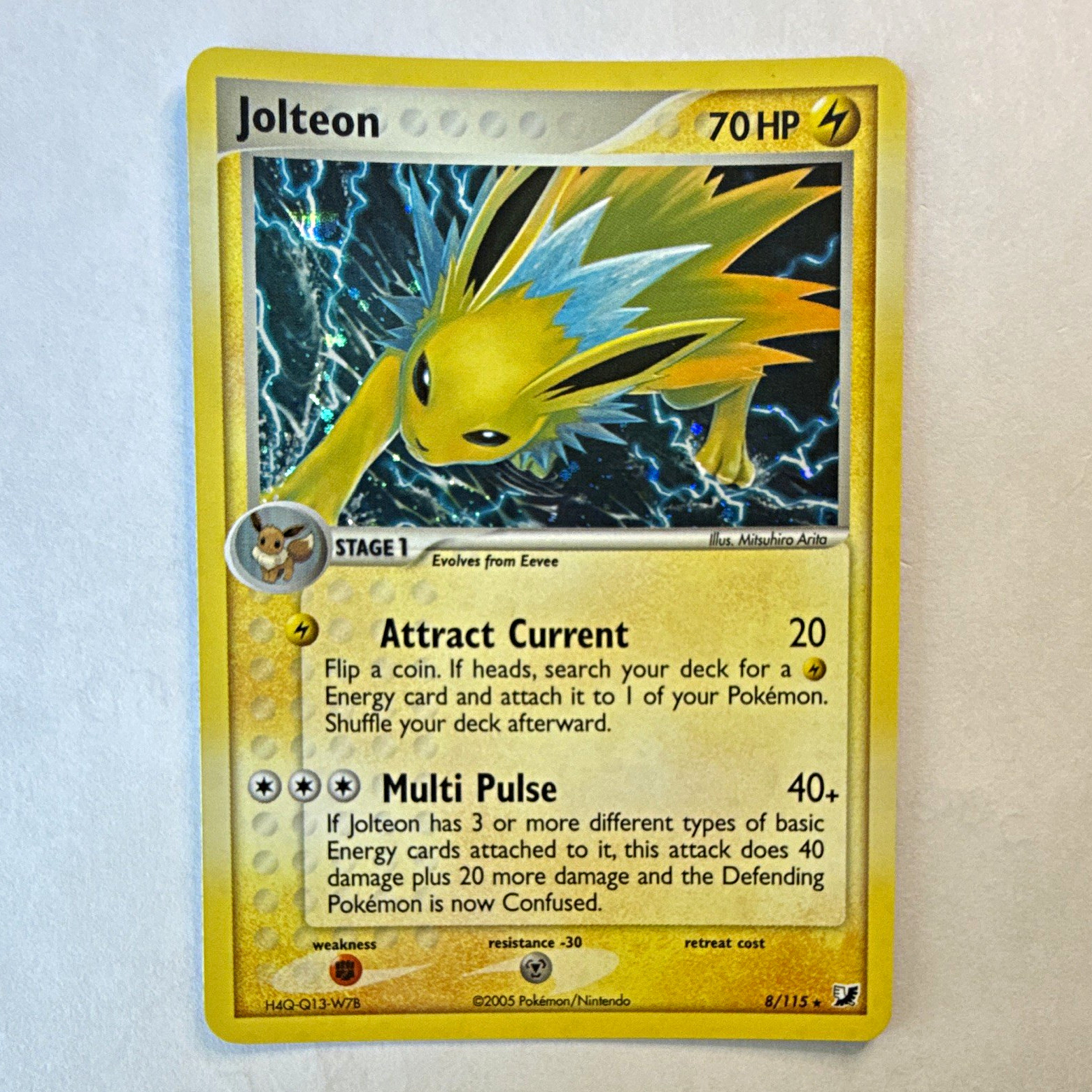 2005 POKEMON EX UNSEEN FORCES 8 JOLTEON-HOLO - NMT FRESH 2005 POKEMON EX UNSEEN FORCES 8 JOLTEON-HOLO - NMT FRESH