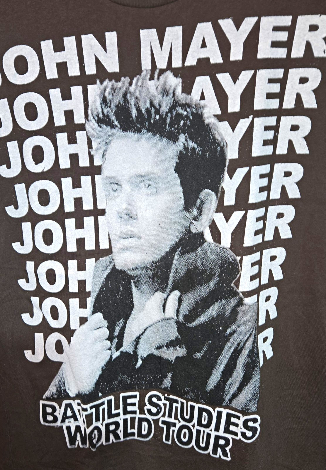 John Mayer Battle Studies World Tour Blk Crew Neck Tee Women\'s S Almost Vintage John Mayer Battle Studies World Tour Blk Crew Neck Tee Women\'s S Almost Vintage