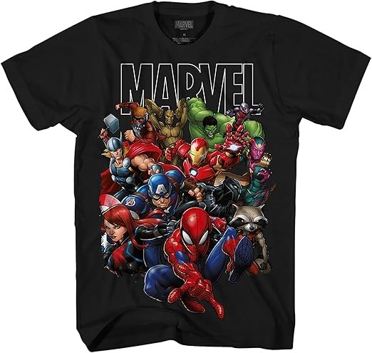 Marvel Avengers Guardians of The Galaxy Team Up All Time Tee Shirt New Marvel Avengers Guardians of The Galaxy Team Up All Time Tee Shirt New