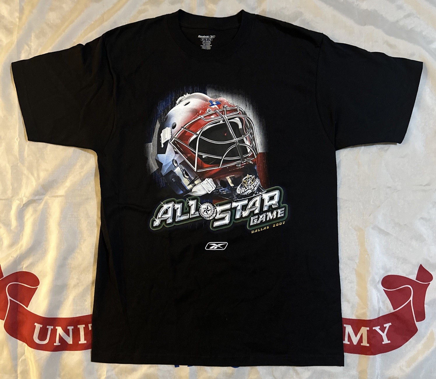 VTG Reebok NHL 2007 All Star Game Dallas Men’s Med Black Hockey T-Shirt Logo Tee VTG Reebok NHL 2007 All Star Game Dallas Men’s Med Black Hockey T-Shirt Logo Tee
