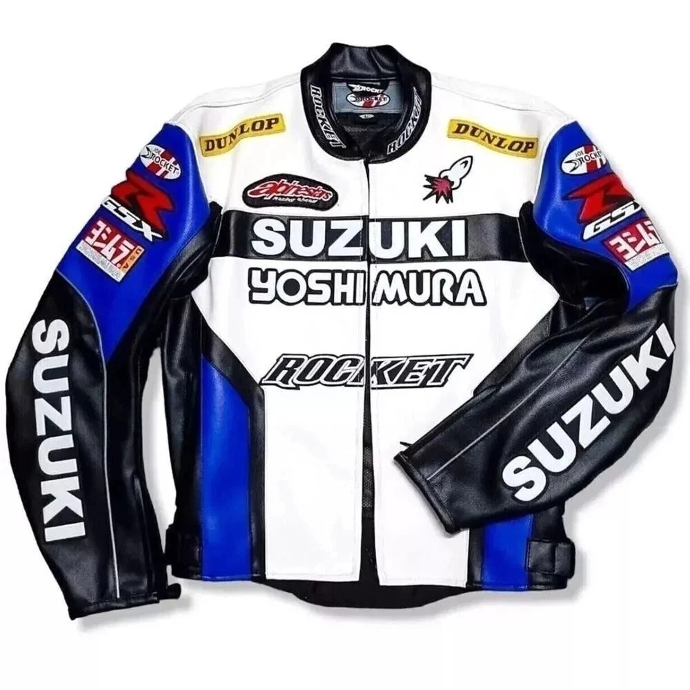 Suzuki GSXR Biker Motorcycle Leather Jacket Motorbike Sports Racing Men Jackets Suzuki GSXR Biker Motorcycle Leather Jacket Motorbike Sports Racing Men Jackets
