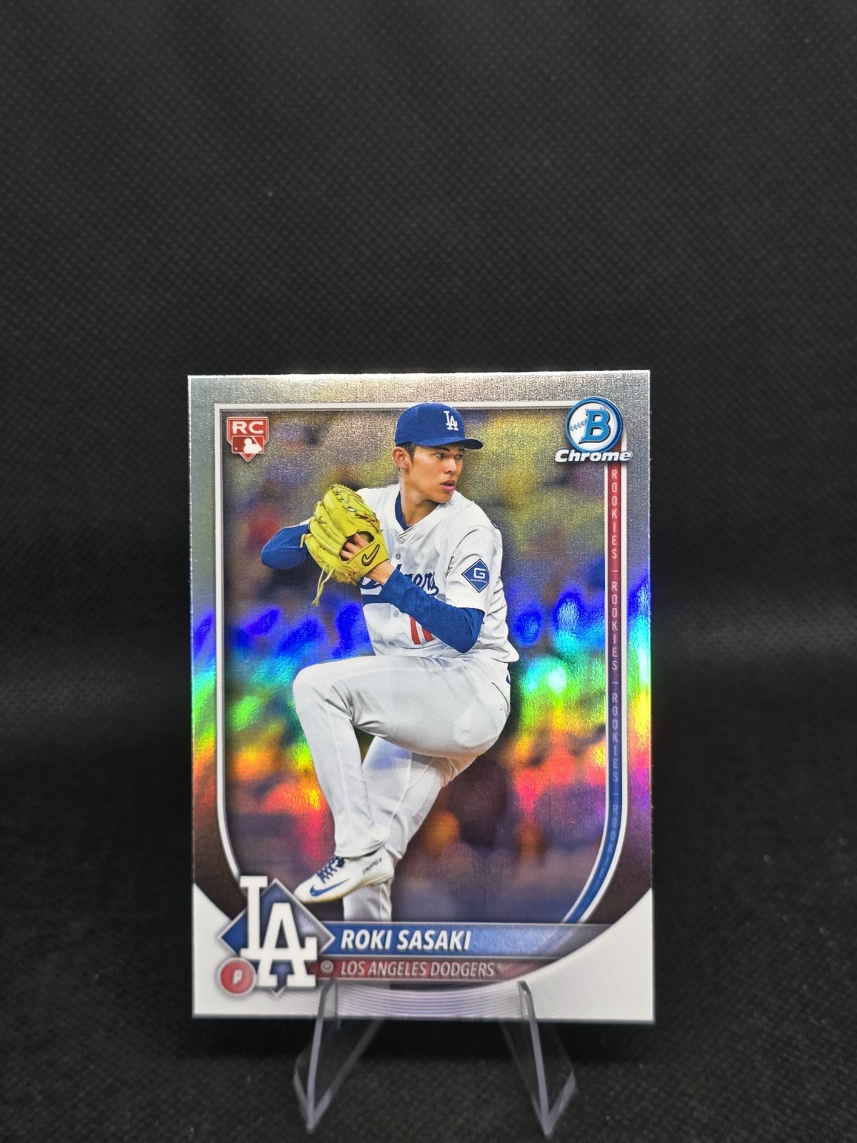 2025 Bowman Chrome - Chrome Rookie Red Variation Roki Sasaki #12 (RC) 2025 Bowman Chrome - Chrome Rookie Red Variation Roki Sasaki #12 (RC)