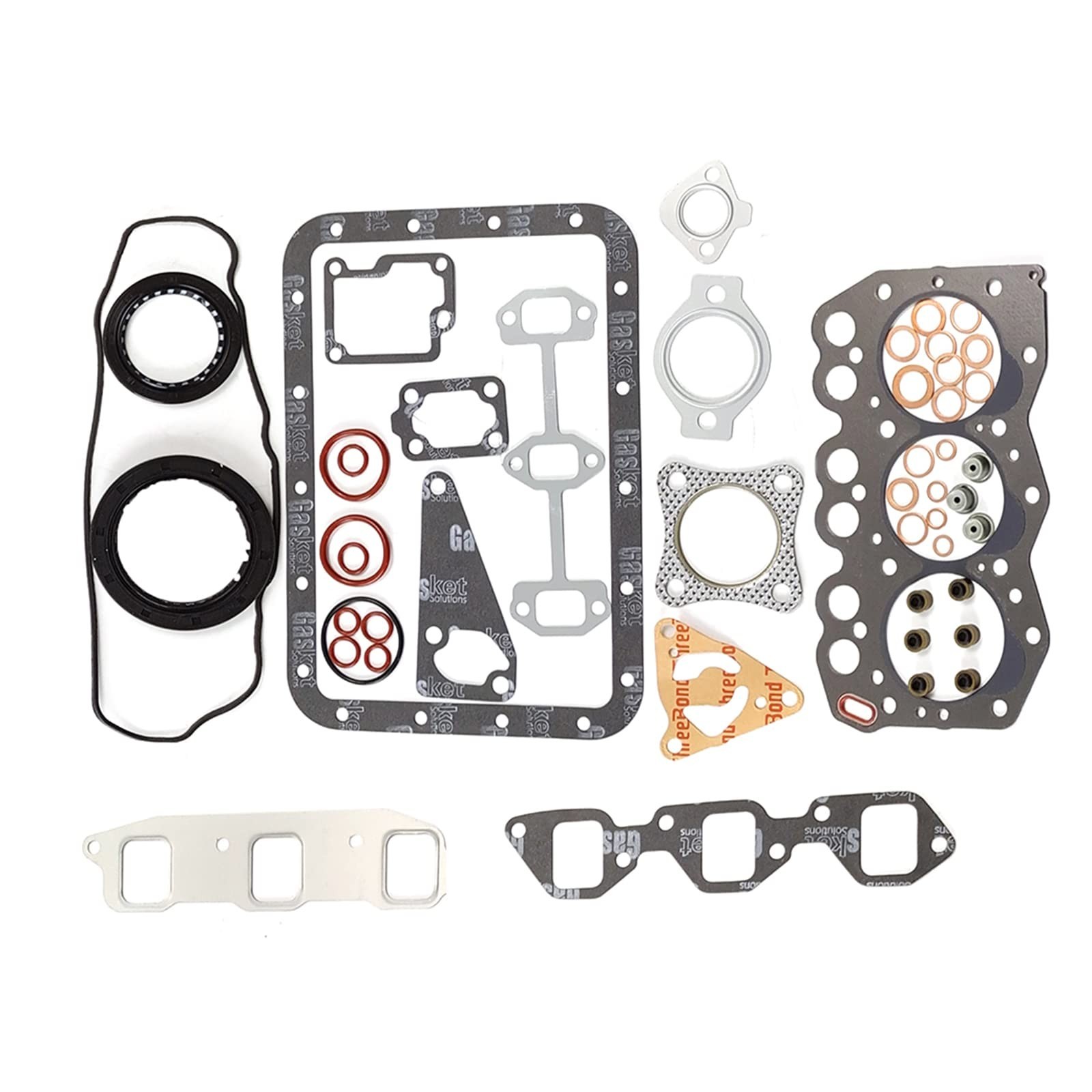 3TN66 3TN66UJ 3TN66-UJ Full Head Gasket Set Kit for Yanmar 3TN66 Engine John ...