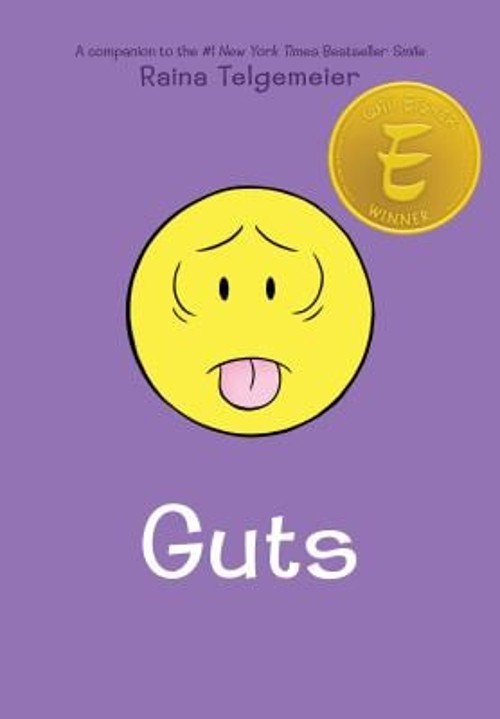 Guts: a Graphic Novel Library Edition Hardcover Raina Telgemeier Guts: a Graphic Novel Library Edition Hardcover Raina Telgemeier