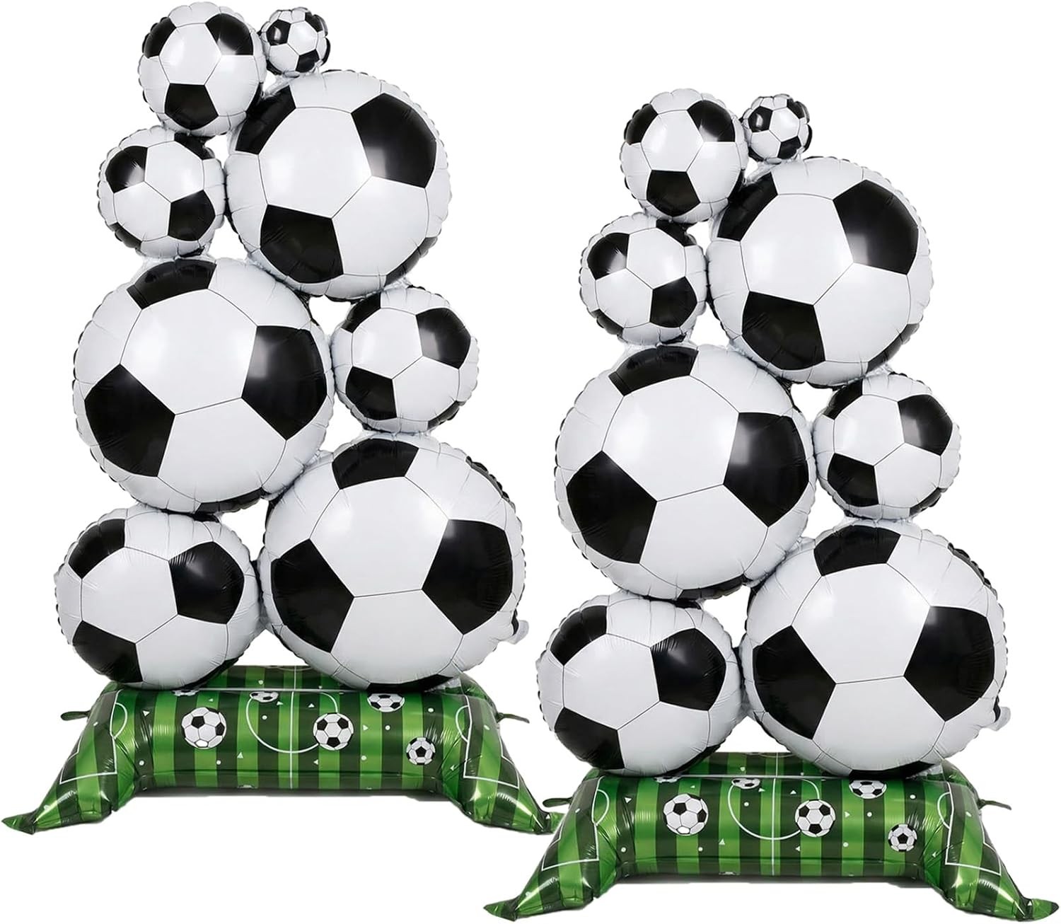 59 Inch Soccer Party Decorations, 2pcs Giant Self Standing Soccer Balloons 59 Inch Soccer Party Decorations, 2pcs Giant Self Standing Soccer Balloons
