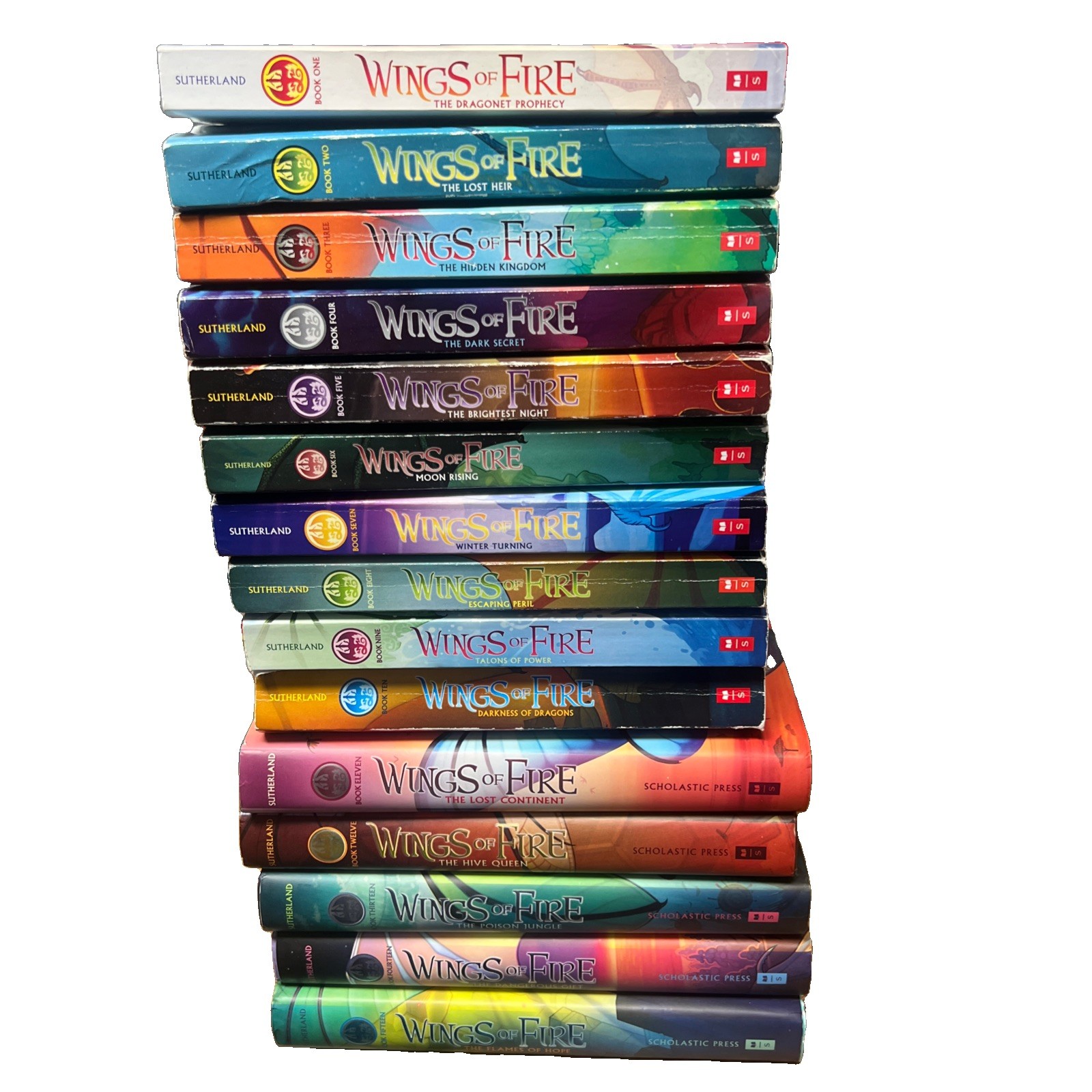 Wings of Fire Series Books Collection Set. Volumes 1-15 by Tui T. Sutherland MIX Wings of Fire Series Books Collection Set. Volumes 1-15 by Tui T. Sutherland MIX