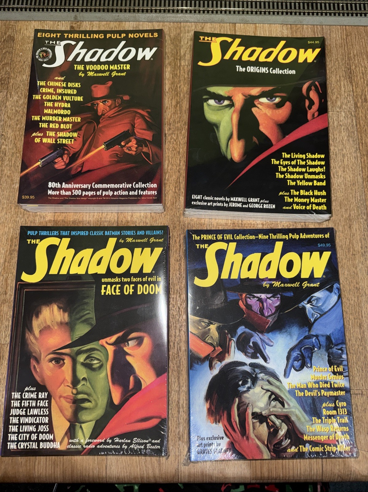 Rare The Shadow Super Packs #1-4 12 Books Pulp Voodoo Master Face Of DoomSealed Rare The Shadow Super Packs #1-4 12 Books Pulp Voodoo Master Face Of DoomSealed