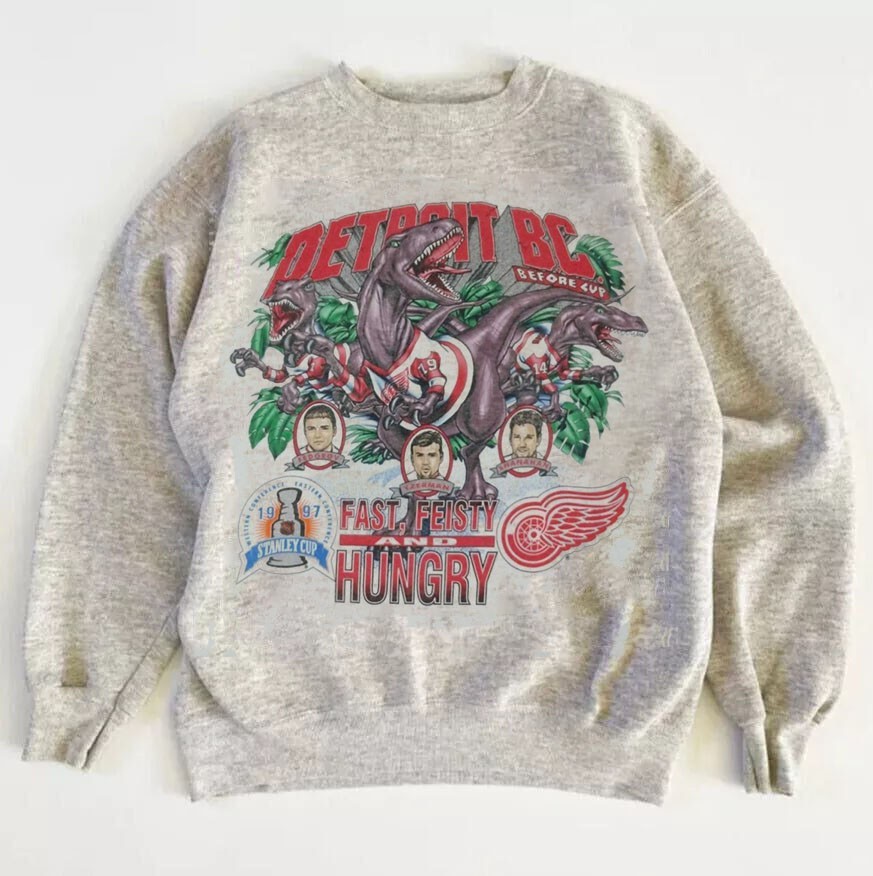 Vintage 90s NHL Detroit Red Wings  Sweatshirt Reprint AN65064