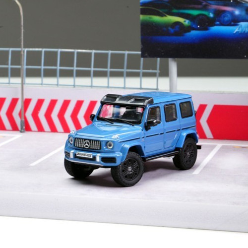 NZG 1/64 Mercedes Benz AMG G 63 4X4 2022 Blue SUV Diecast Car Model