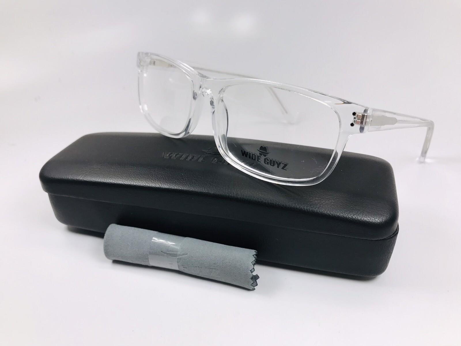 New Wide Guyz Crystal Clear UNTOUCHABLE Eyeglass 63mm for The Stylish Large Man