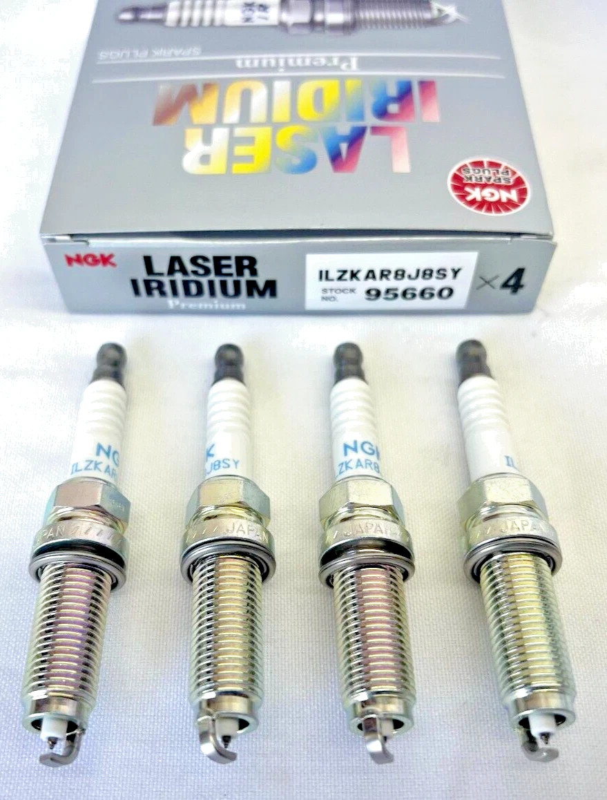 4x NGK 95660 Laser Iridium Spark Plugs ILZKAR8J8SY for Volvo XC40 19-25 2.0T L4
