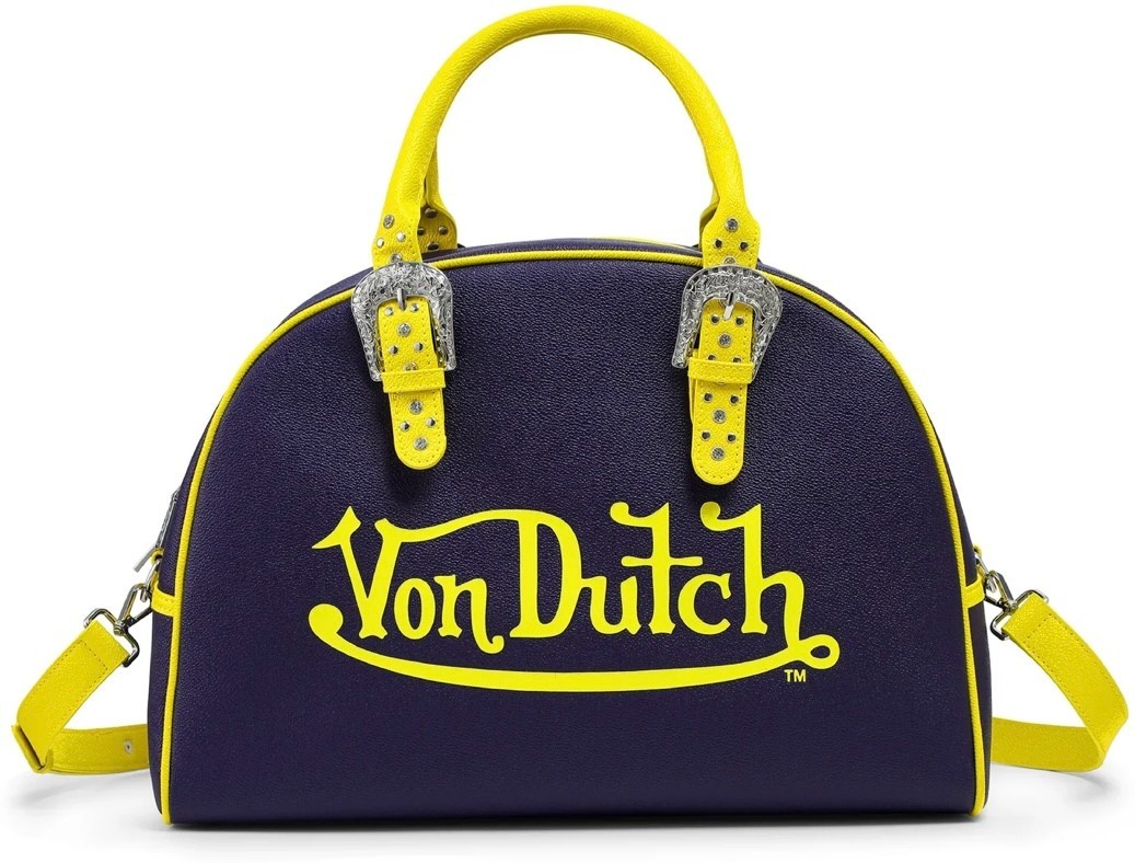 Von Dutch (IS SOLD OUT) Navy Blue/Yellow Duffle Bowling Bag - Unopened