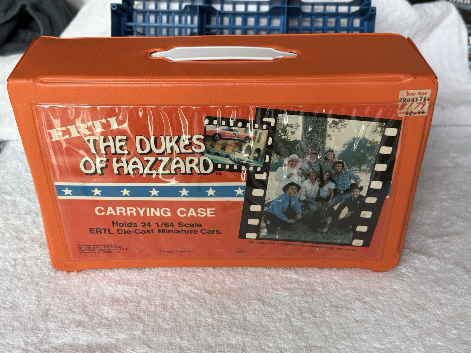 Vintage 1981 ERTL Dukes Of Hazard Car Carrying Case w/Trays Hot Wheels Matchbox
