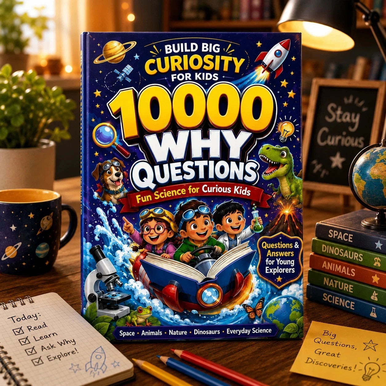 10000 Whys Colour ful Encyclopedia for Kids 6-12 Year Old Big Questions, Smart. 10000 Whys Colour ful Encyclopedia for Kids 6-12 Year Old Big Questions, Smart.