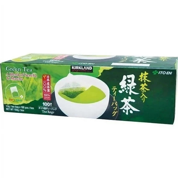 New Kirkland Ito En Matcha Blend Japanese Green Tea - 100 ct, 1.5g tea bags