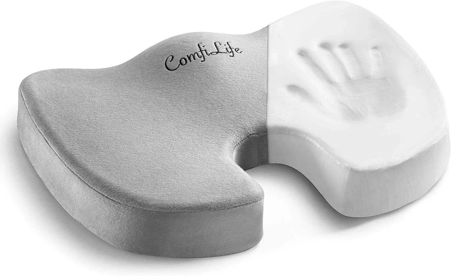 ComfiLife Premium Comfort Seat Cushion - Non-Slip Orthopedic 100% Memory Foam - ComfiLife Premium Comfort Seat Cushion - Non-Slip Orthopedic 100% Memory Foam -