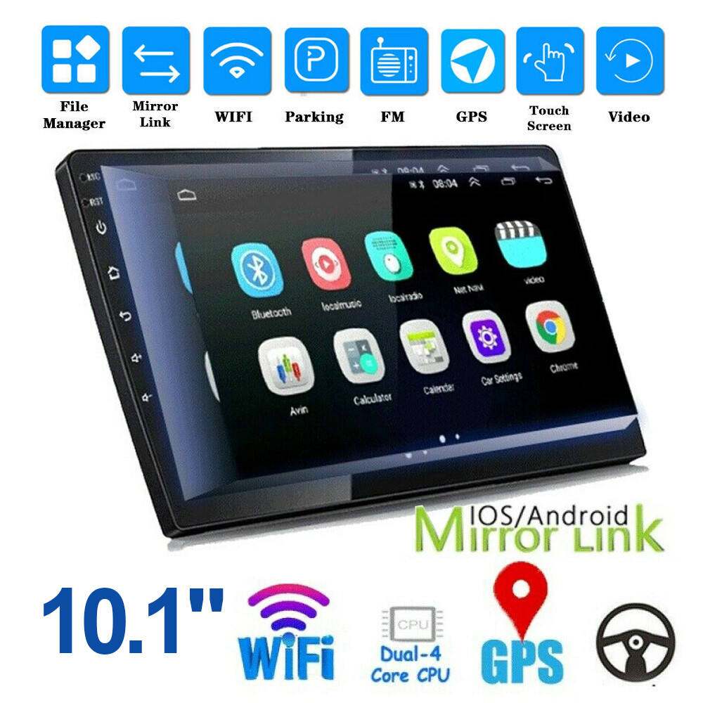 10.1 INCH Android 10 Car Radio Double 2 Din Stereo Head Unit GPS Navi MP5 FM USB