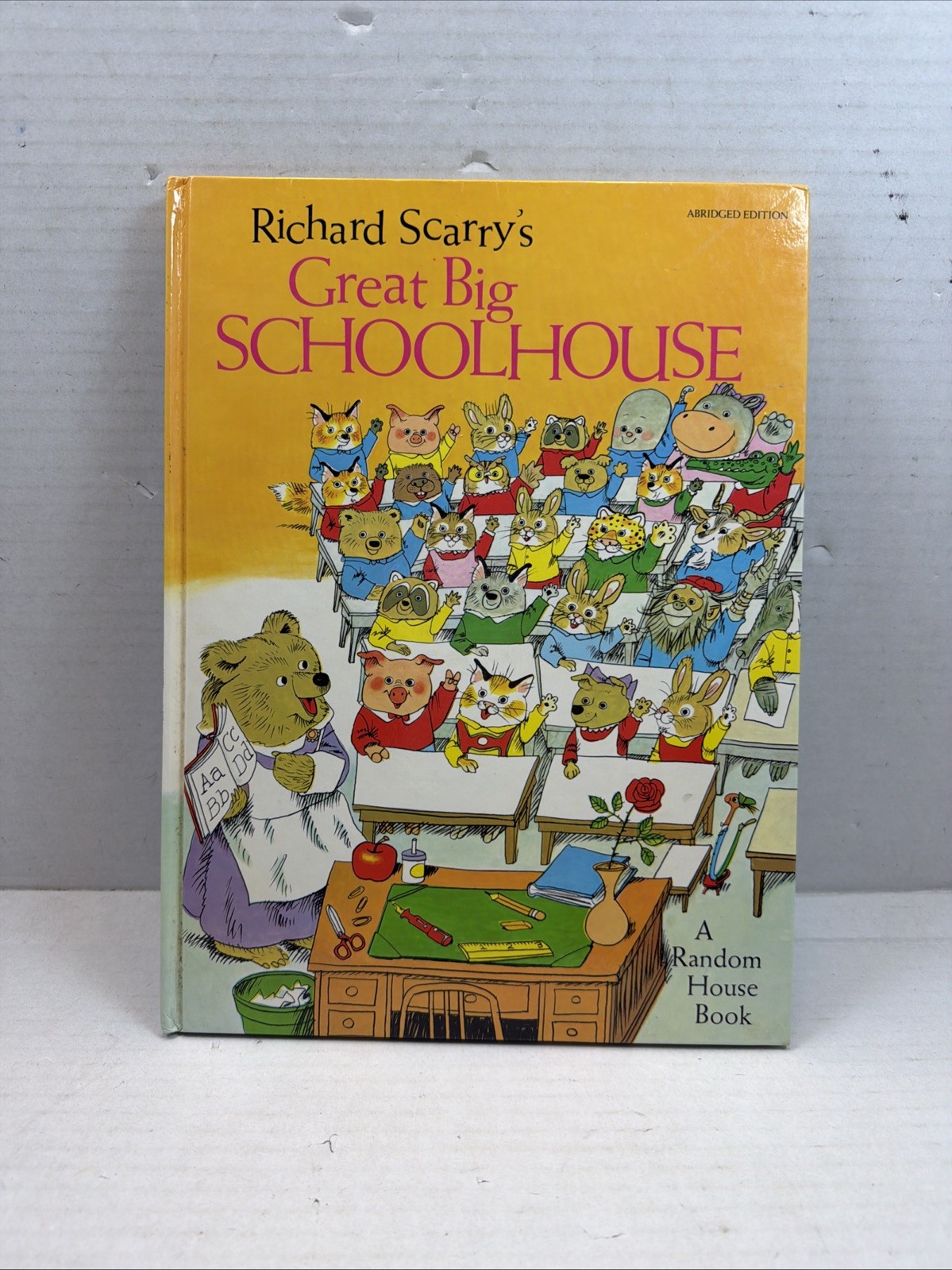 Vintage 1969 Richard Scarry's Great Big Schoolhouse Childrens Book Vintage 1969 Richard Scarry's Great Big Schoolhouse Childrens Book