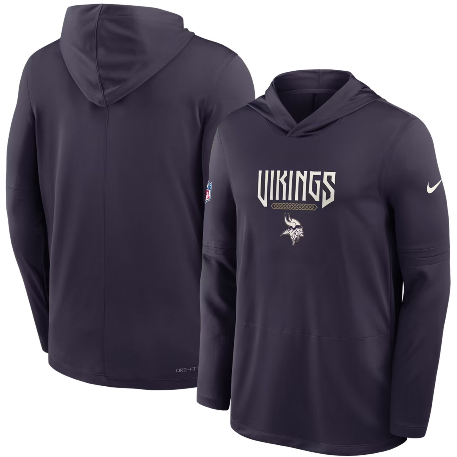 Nike Authentic Minnesota Vikings Rivalries Sideline Dri-FIT Lightweight Hoodie