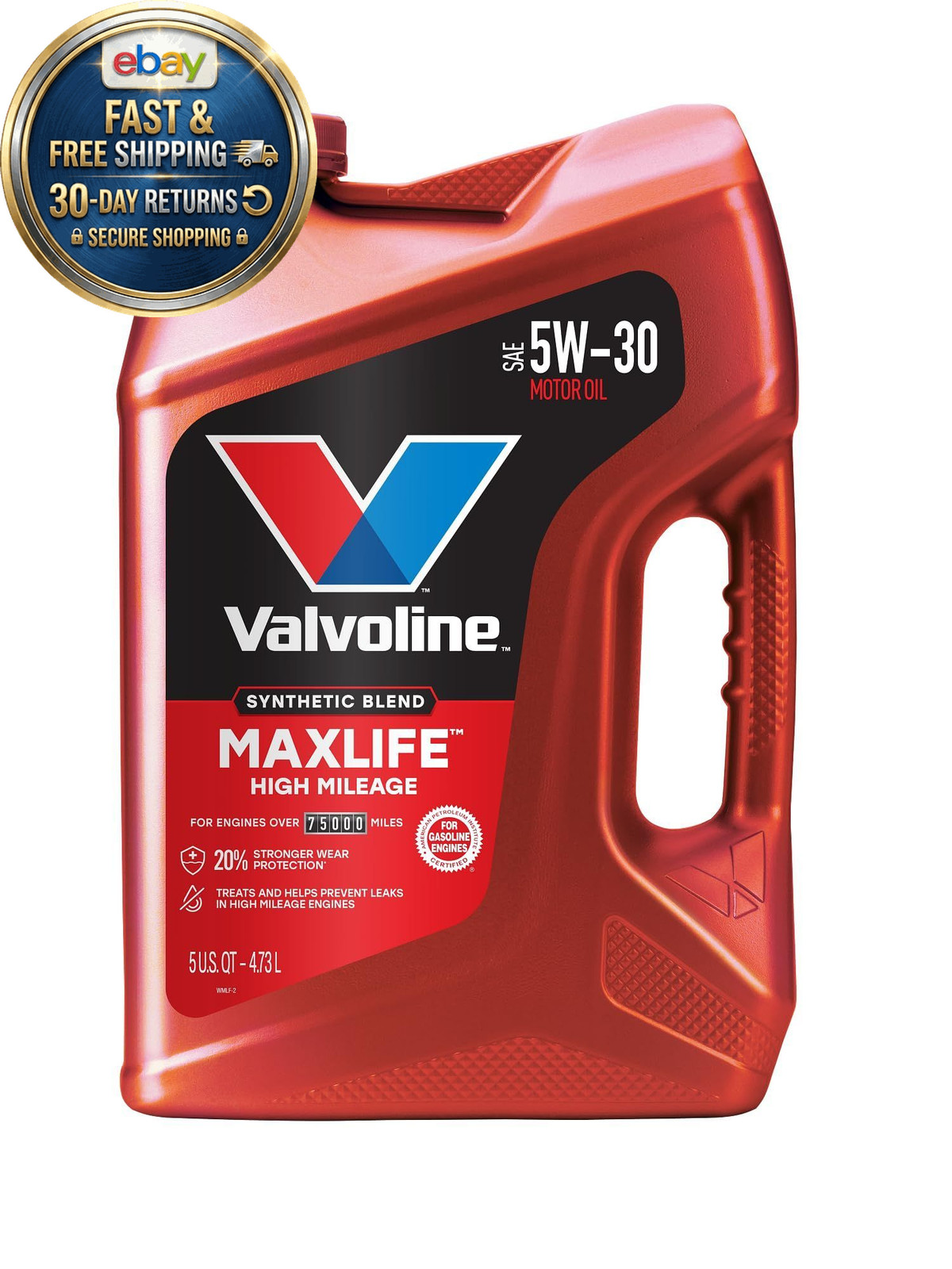MaxLife High Mileage 5W-30 Synthetic Blend 5 qt (Pack of 1), Gold MaxLife High Mileage 5W-30 Synthetic Blend 5 qt (Pack of 1), Gold