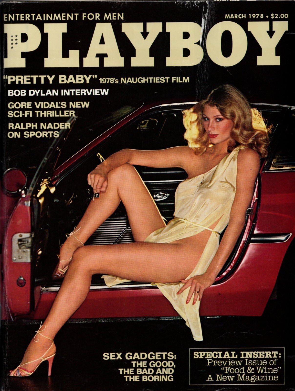 March, 1978 Issue Playboy Magazine w/Centerfold and Mailing Sleeve