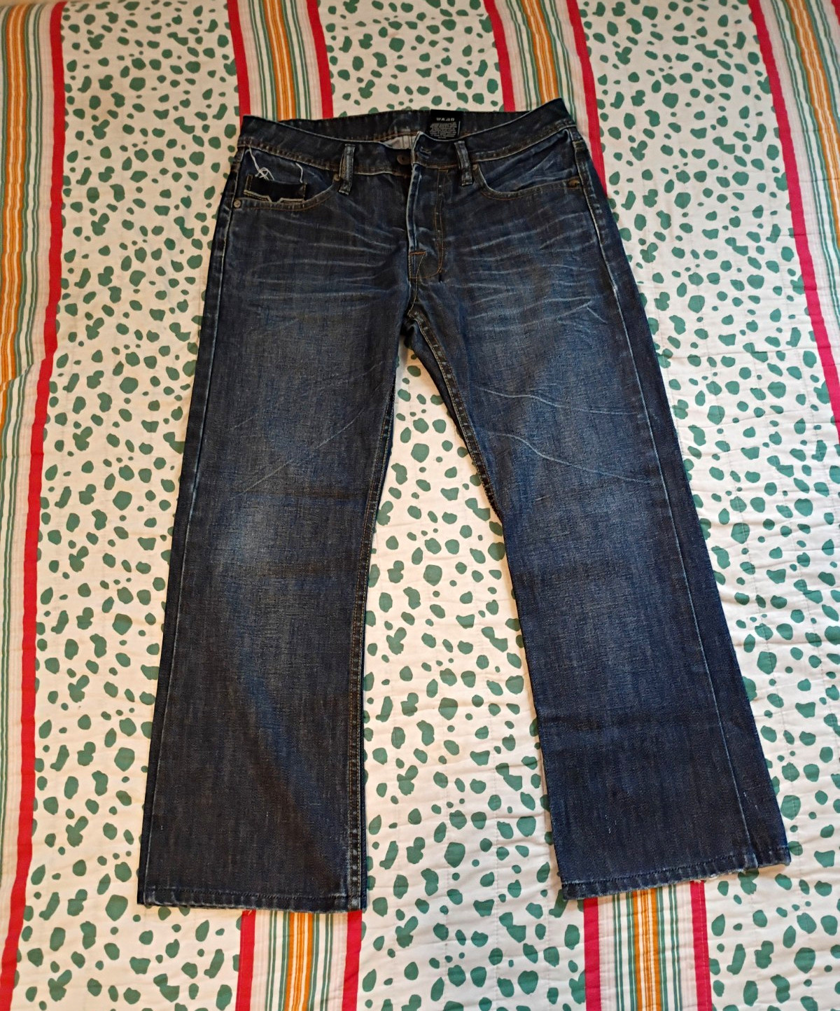 Buffalo David Bitton Men’s Blue Medium Wash Denim Straight Leg Jeans Cotton Buffalo David Bitton Men’s Blue Medium Wash Denim Straight Leg Jeans Cotton