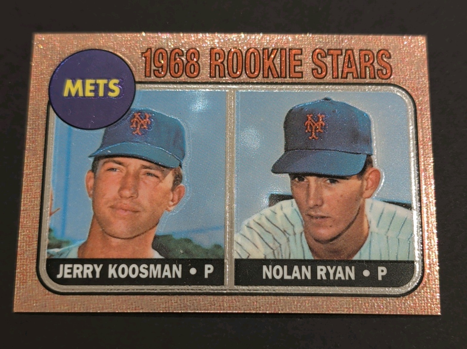 1998 Topps Finest #1 Reprint #177 *1968 Mets Rookie Stars J. Koosman/NOLAN RYAN 1998 Topps Finest #1 Reprint #177 *1968 Mets Rookie Stars J. Koosman/NOLAN RYAN