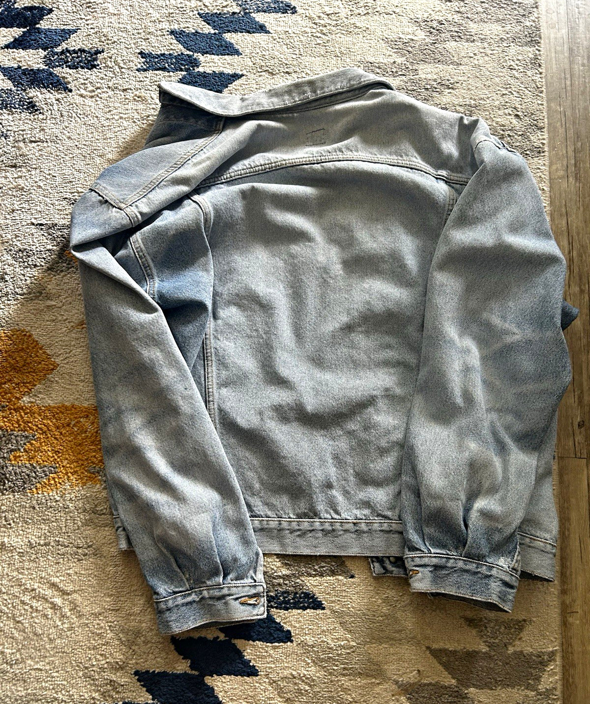 Vintage Lee Rider Jacket L Blue Denim Trucker Jacket Button Front Pockets Vintage Lee Rider Jacket L Blue Denim Trucker Jacket Button Front Pockets