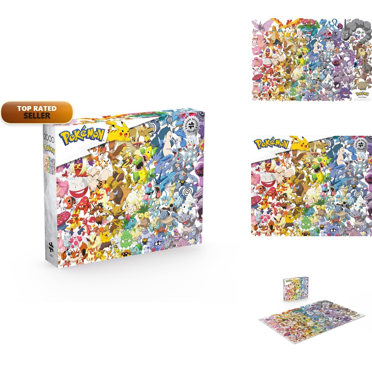 Buffalo Games Pokémon Kanto 151 2000 Piece Jigsaw Puzzle Adults