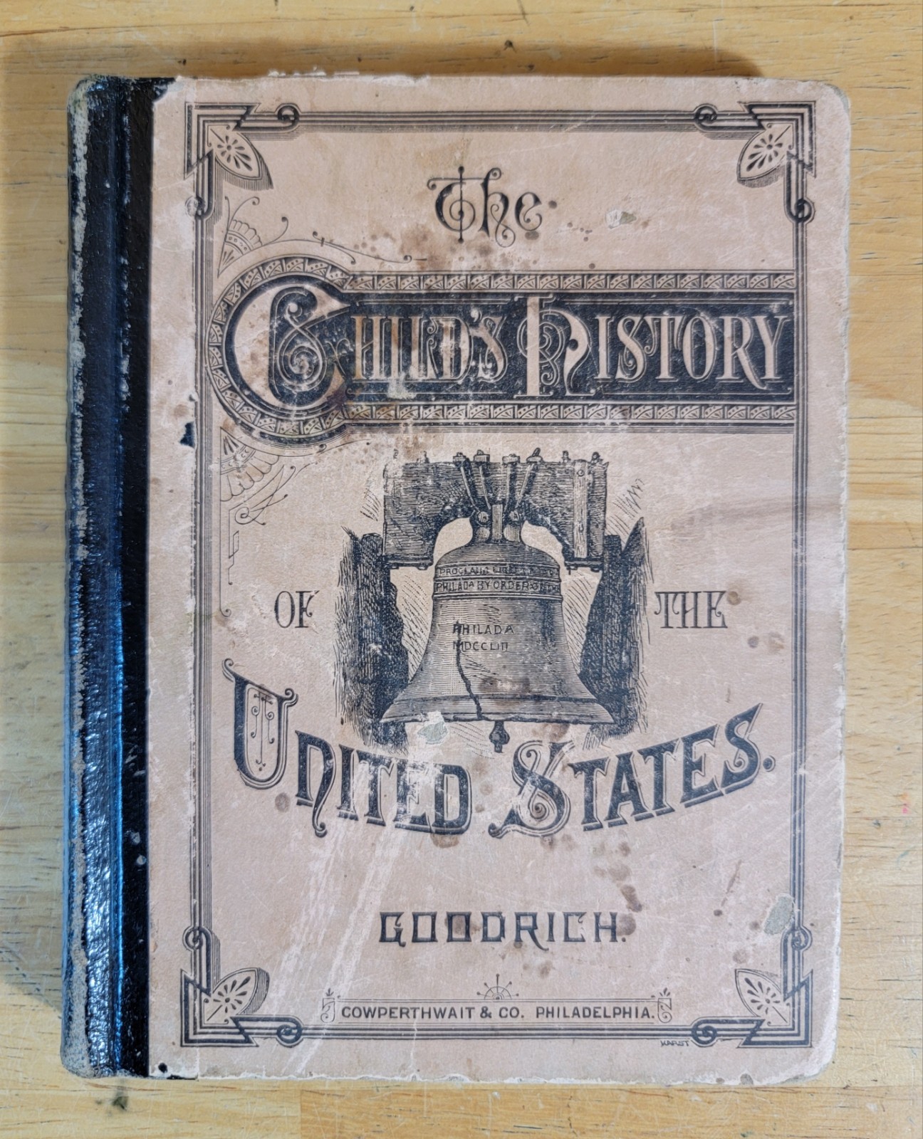 The Child\'s History Of The United States Woodrick Antique  School Book 1885
