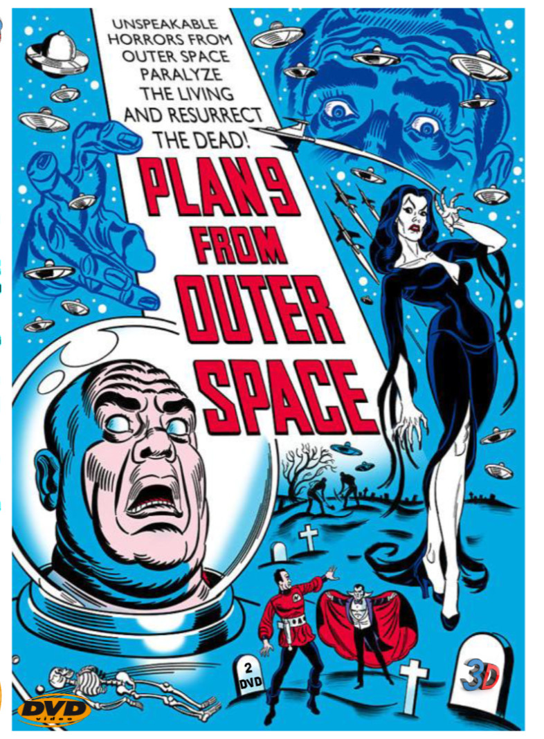 PLAN 9 FROM OUTER SPACE 1959 2-DVD set 3-D WIDESCREEN Ed Wood Restored classic PLAN 9 FROM OUTER SPACE 1959 2-DVD set 3-D WIDESCREEN Ed Wood Restored classic
