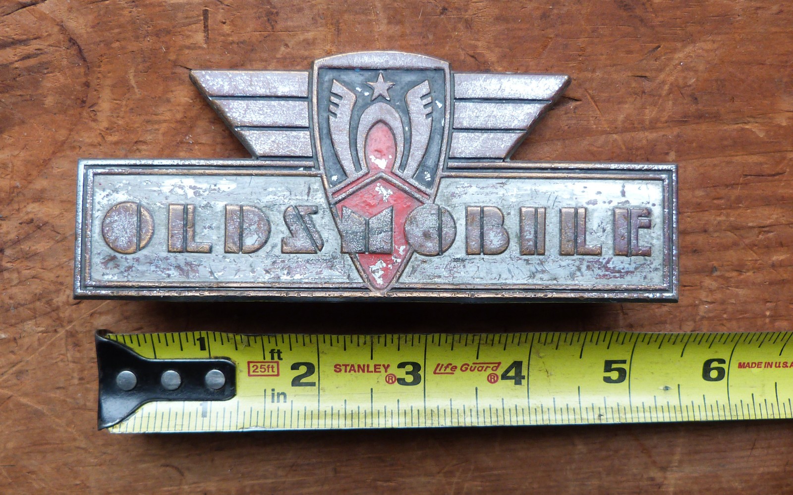 vintage 1937 Oldsmobile Dash Radio Delete / Radiator / Trunk Badge / Emblem Olds vintage 1937 Oldsmobile Dash Radio Delete / Radiator / Trunk Badge / Emblem Olds