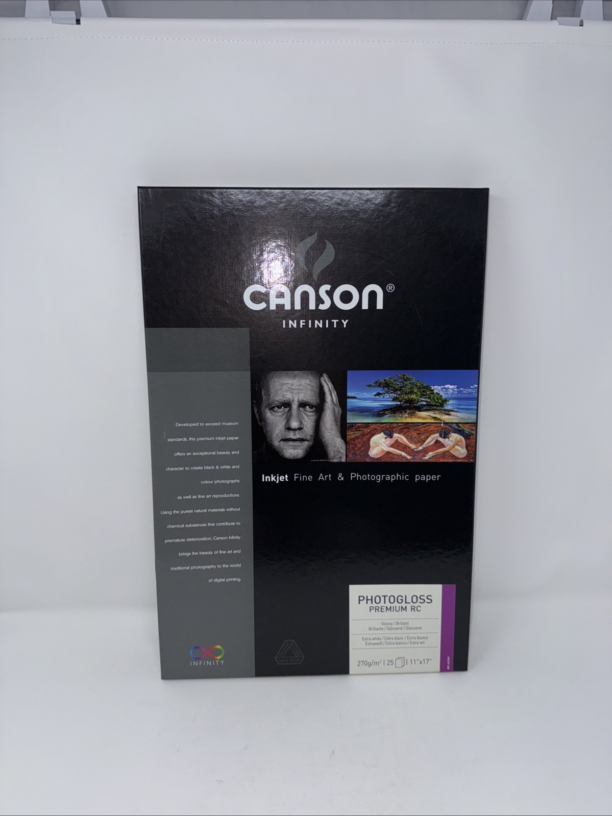 Canson Infinity PHOTOGLOSS Premium RC , 270 G 11 x 17 “ 25 Photo Paper Inkjet Canson Infinity PHOTOGLOSS Premium RC , 270 G 11 x 17 “ 25 Photo Paper Inkjet