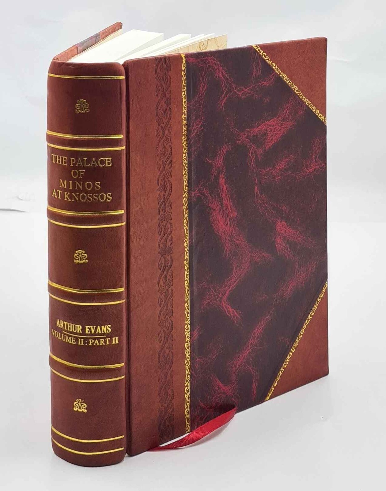 The Palace Of Minos At Knossos Vol-Ii Part-Ii 1928 By Arthur Evans Leather Bound