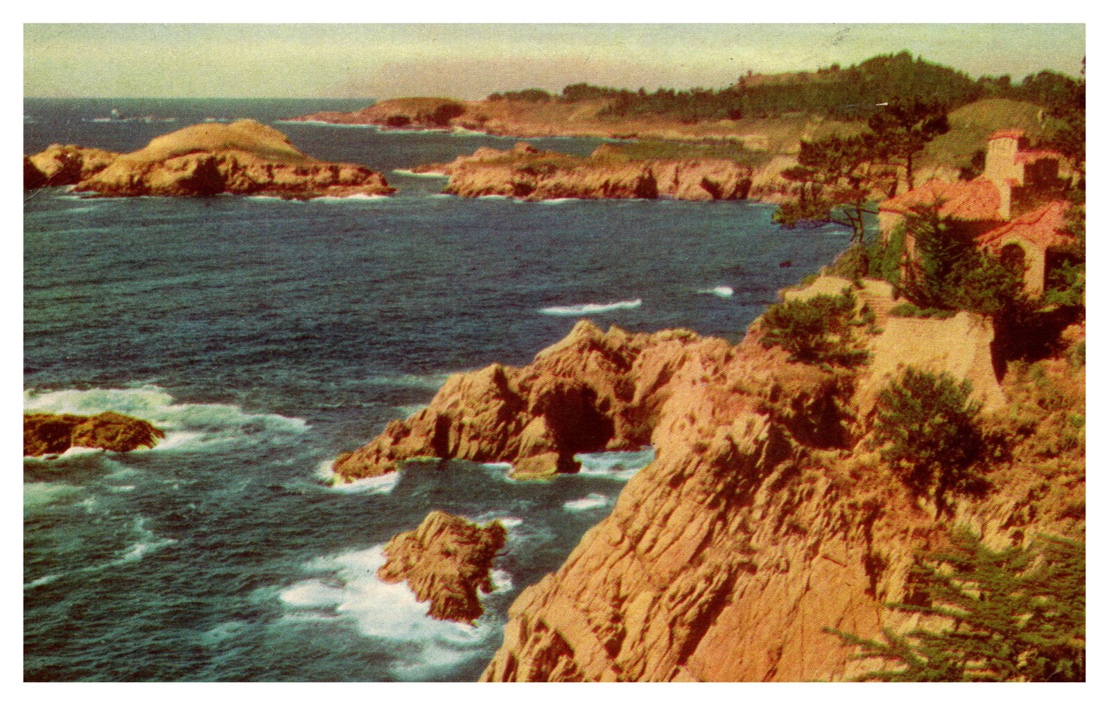 postcard Point Lobos and coastline Highway 1 Carmel California A2282 postcard Point Lobos and coastline Highway 1 Carmel California A2282