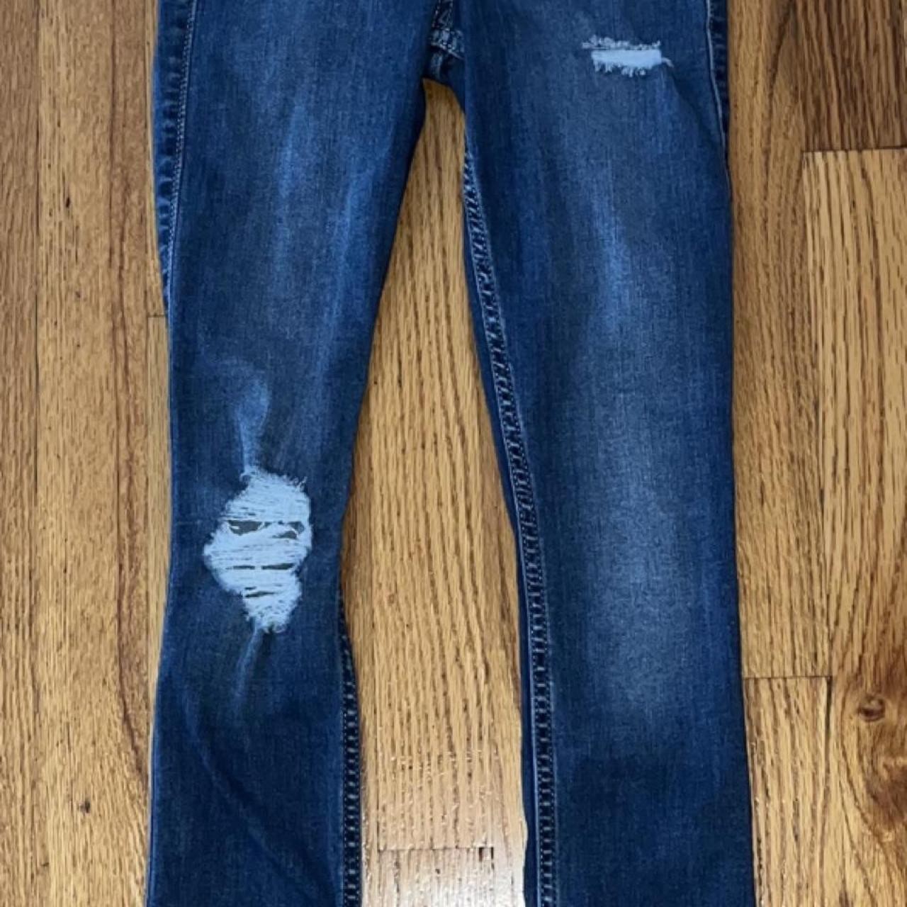 Hollister Co Women\'s Blue and Navy Jeans