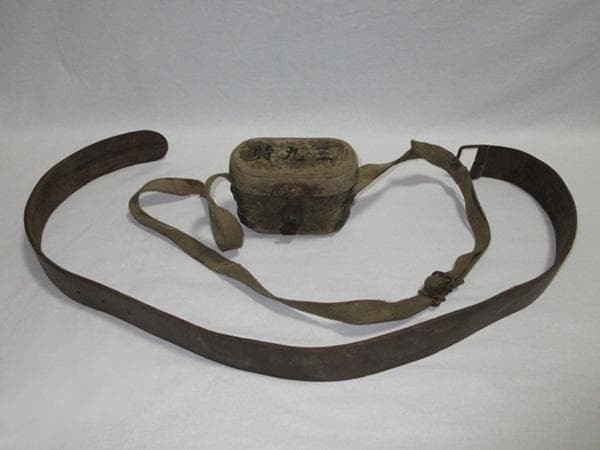 Former Japanese army Original 93 binoculars case and belt WWⅡ military IJA IJN