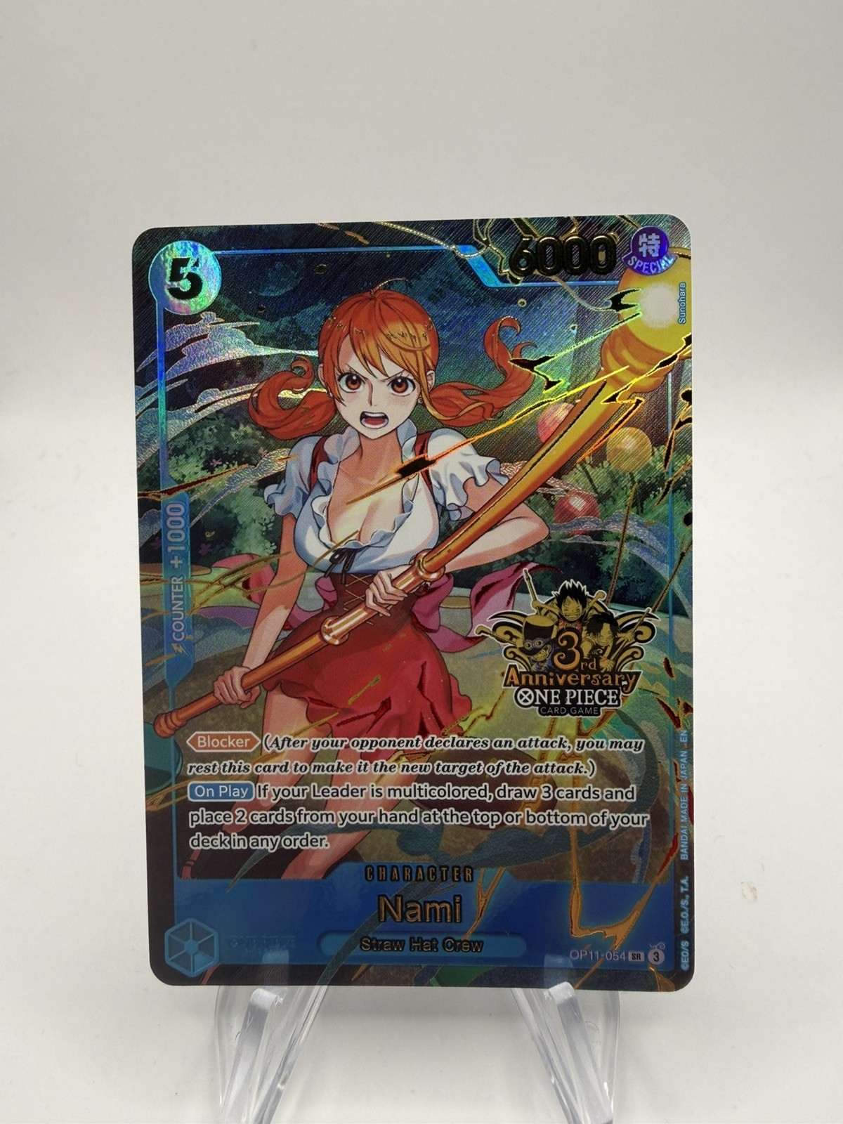 Nami (Japanese Version 3rd Anniversary Set) OP11-054 One Piece Promotion Cards Nami (Japanese Version 3rd Anniversary Set) OP11-054 One Piece Promotion Cards