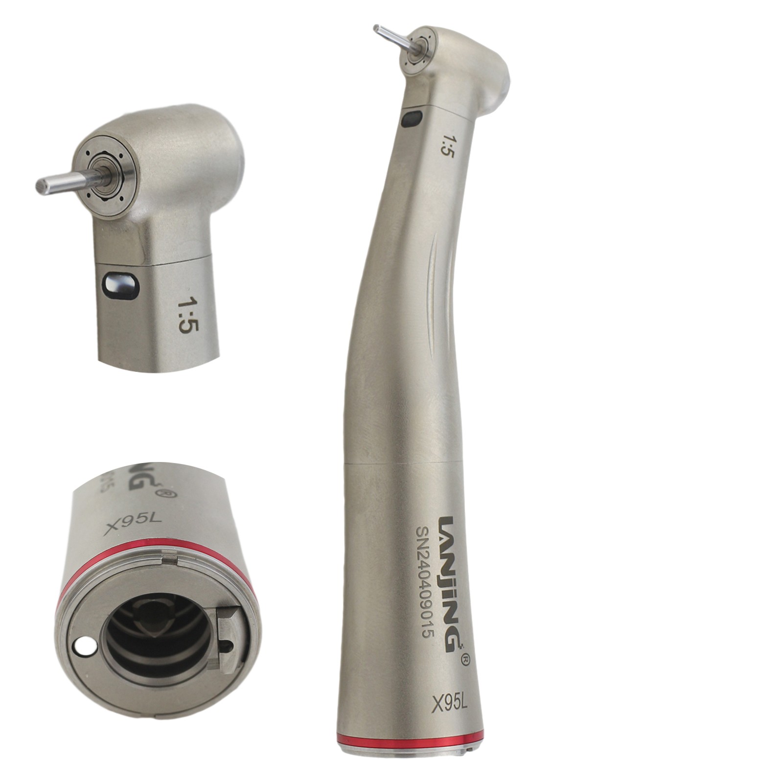 LANJING Dental 1:5 Handpiece Mini Head Contra Angle Electric Attachment NSK X95L