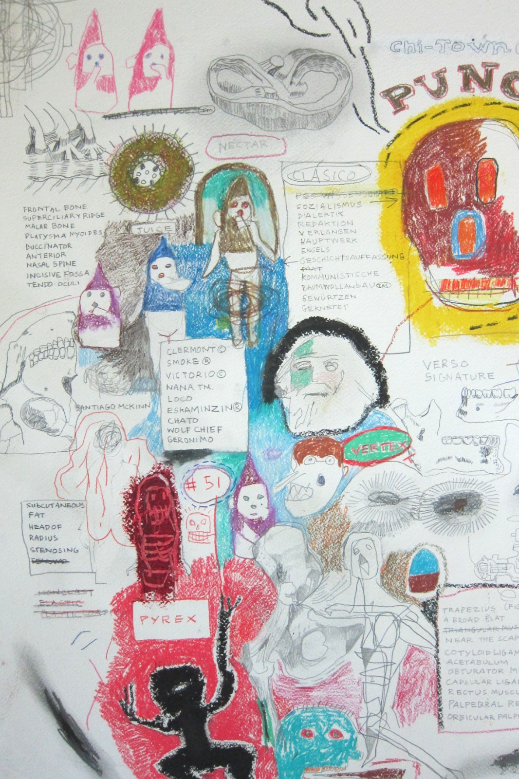 ~Jean Michel Basquiat~ Original Work On Paper~~ 30X22 Inches~~ Circa 1986
