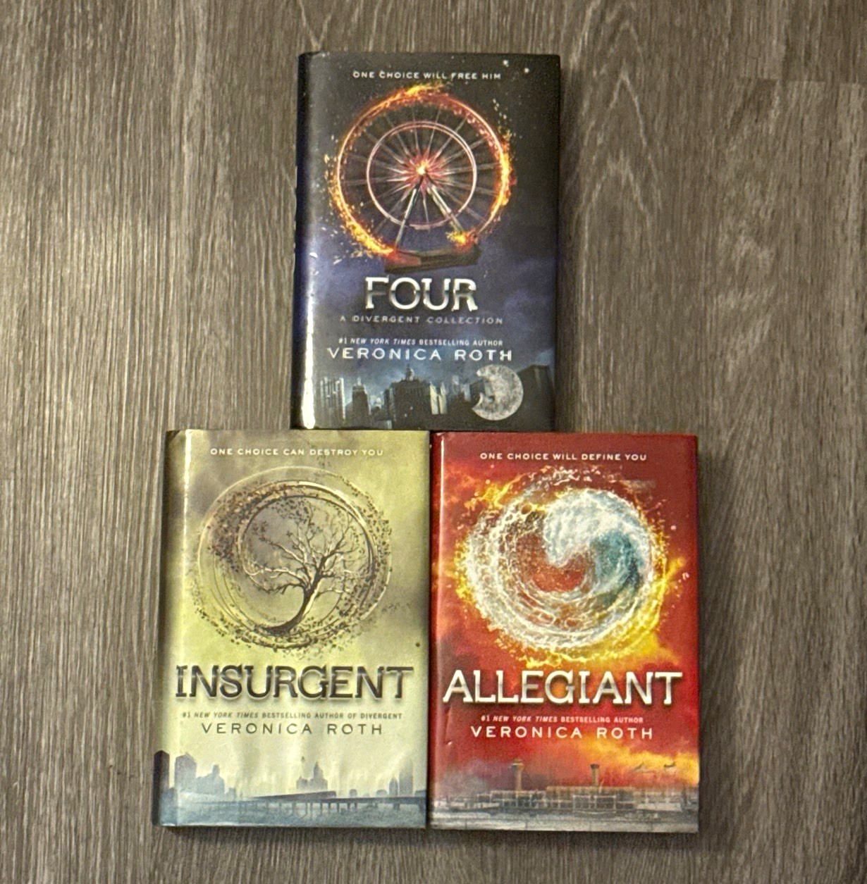 Veronica Roth Divergent Series Hardcover: Four, Insurgent & Allegiant DJ Veronica Roth Divergent Series Hardcover: Four, Insurgent & Allegiant DJ