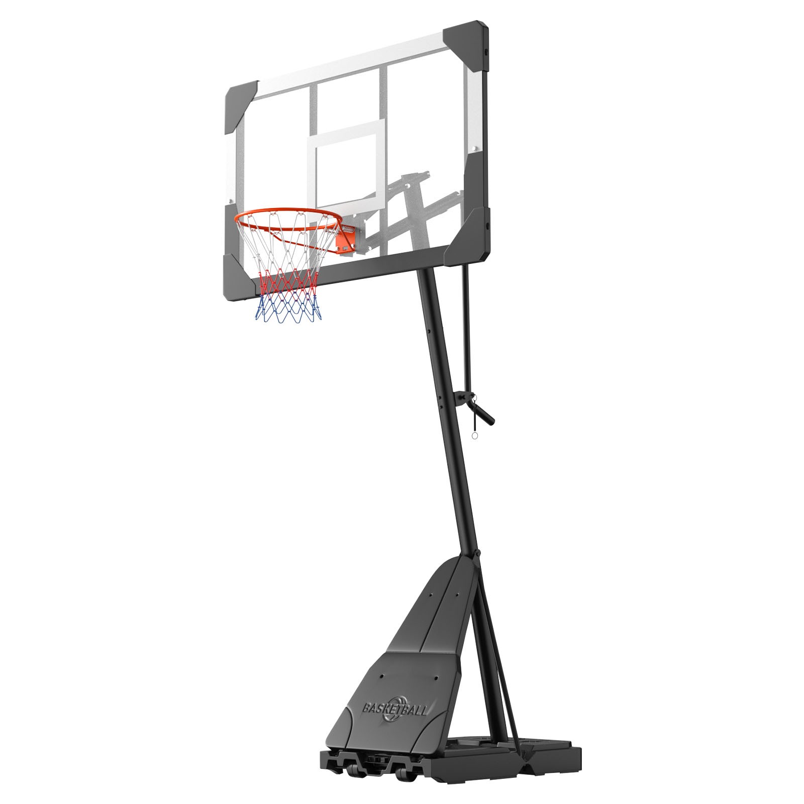 Uimoso Portable Basketball Hoop with Adjustable Height from 8.04 to 10 ft