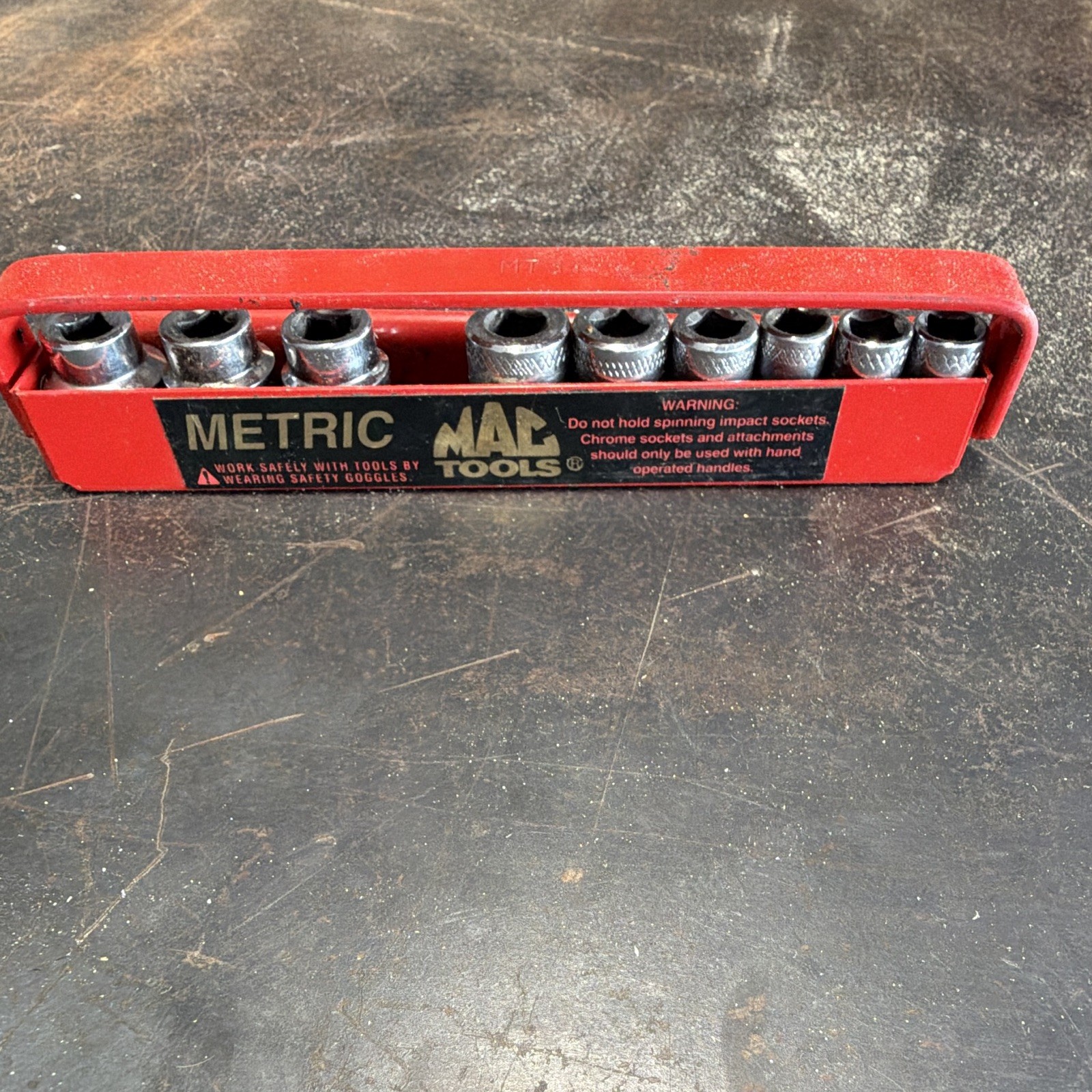 Mac Tools Metric MT3Y Tray And Socket Set 1/4” Drive 14 Mm - 5 Mm Mac Tools Metric MT3Y Tray And Socket Set 1/4” Drive 14 Mm - 5 Mm