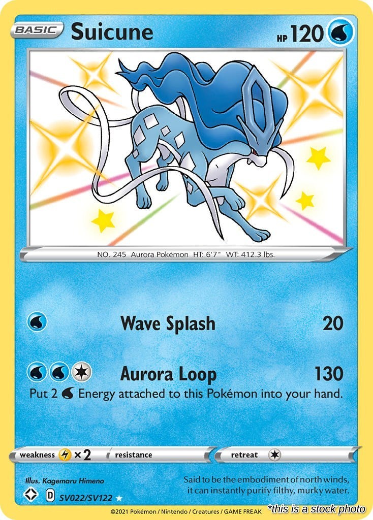 Suicune [SHFSV - SV022/SV122] Holofoil Pokemon NM