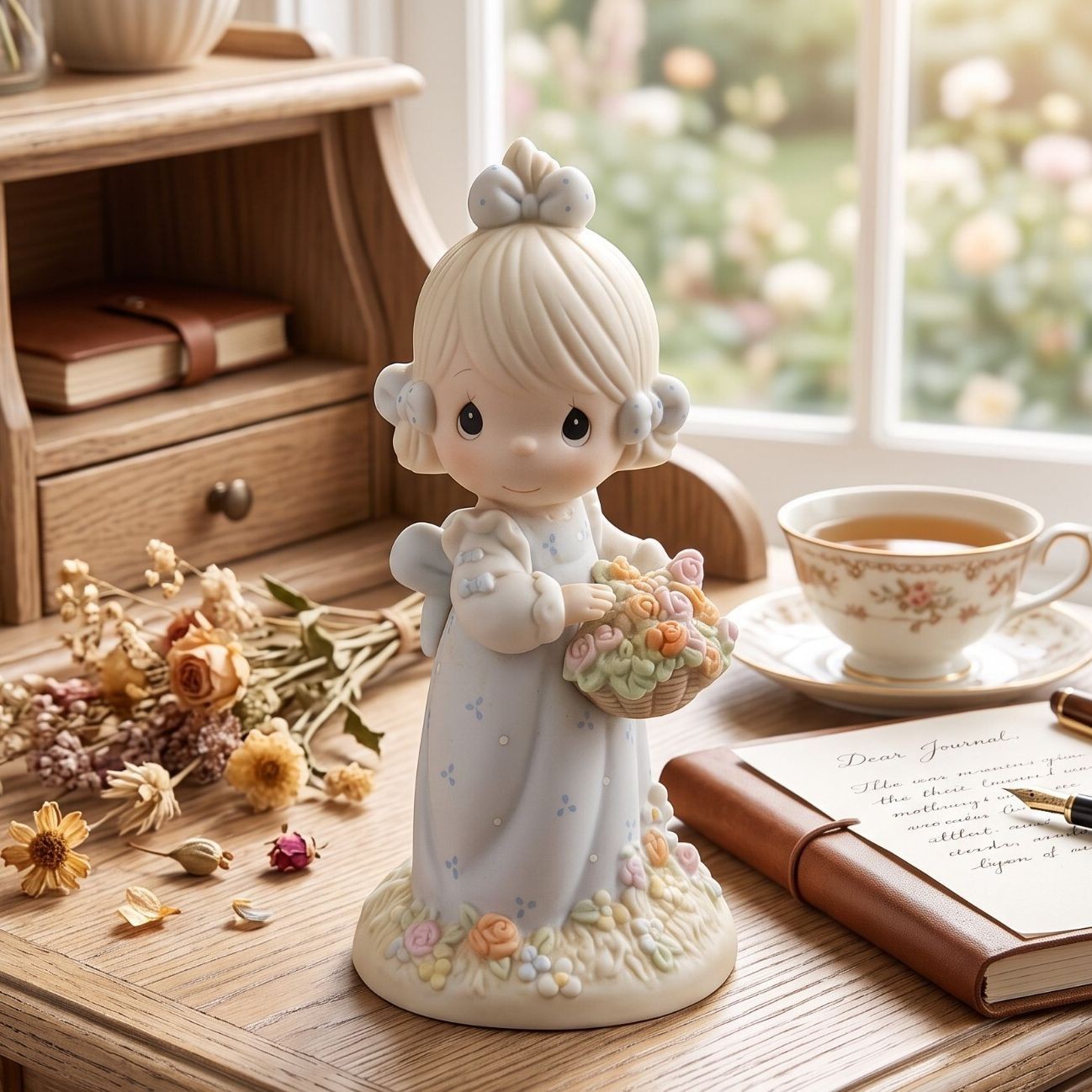 Vtg. Precious Moments 524387 Take Time to Smell the Flowers 1995 Limited Edition