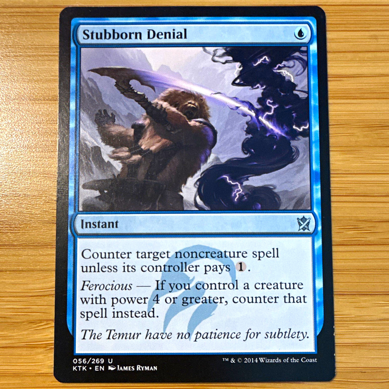Wizards of the Coast MTG Stubborn Denial KTK Uncommon EN Regular Instant 056/269